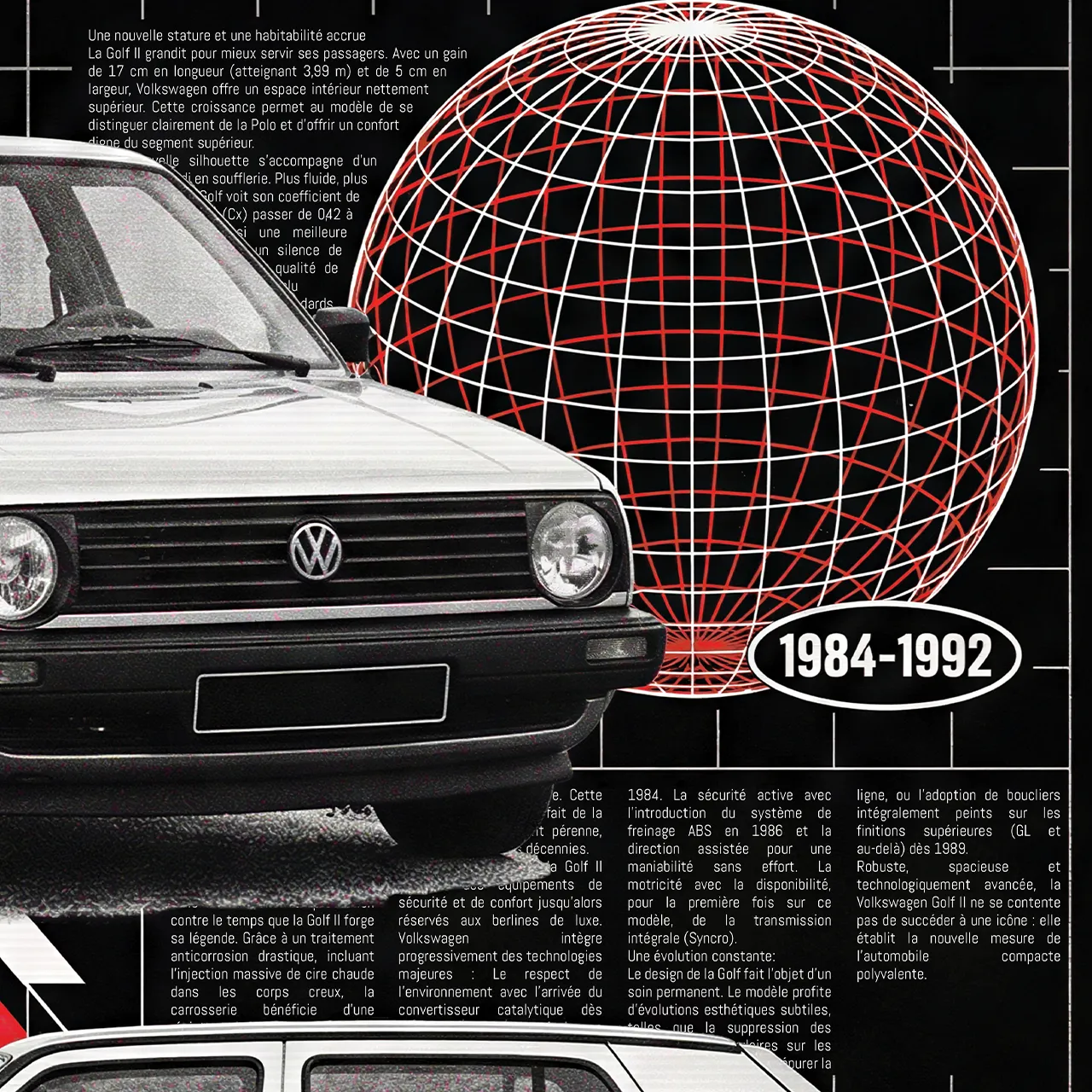 Détail poster Golf II, Caractéristiques Techniques