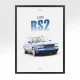 Affiche Audi RS2 - Vue Avant