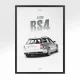 Affiche Audi RS4 - Vue Arrière