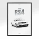 Affiche Audi RS4 - Vue Avant