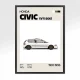 poster youngtimer honda civic