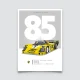 Poster 24h du Mans 1985, Porsche 956