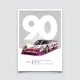 Poster 24h du Mans 1990, Jaguar XJR-12