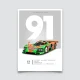 Poster 24h du Mans 1991, Mazda 787B