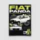 Poster Fiat Panda publicité vintage 4x4