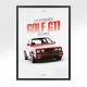 volkswagen golf gti 16v 1987 front